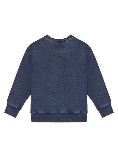 LS ACTIVE Sweat-shirt &agrave; col rond pour enfants gar&ccedil;on vintage bleu &eacute;tait - B&eacute;b&eacute; Sweat