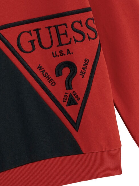 LS ACTIVE Sweat-shirt &agrave; col rond pour enfants rouge &eacute;pic&eacute; - B&eacute;b&eacute; Sweat