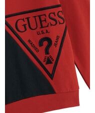 GUESS LS ACTIVE Sweat-shirt &agrave; col rond pour enfants rouge &eacute;pic&eacute; - B&eacute;b&eacute; Sweat - 3