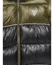 GUESS KIDS Doudoune enfant bicolore &agrave; capuche combinaison vert/noir - B&eacute;b&eacute; Vestes - 3