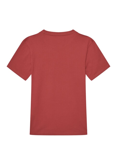 KIDS T-shirt &agrave; manches courtes avec &eacute;cusson logo rouge ardent - Tee-shirt enfant
