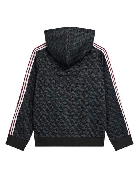 KIDS Sweat &agrave; capuche zipp&eacute; pour enfants Jacquard 4g noir de jais - B&eacute;b&eacute; Sweat