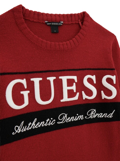 KIDS Pull &agrave; col rond pour enfants piment rouge - Pulls pour enfants