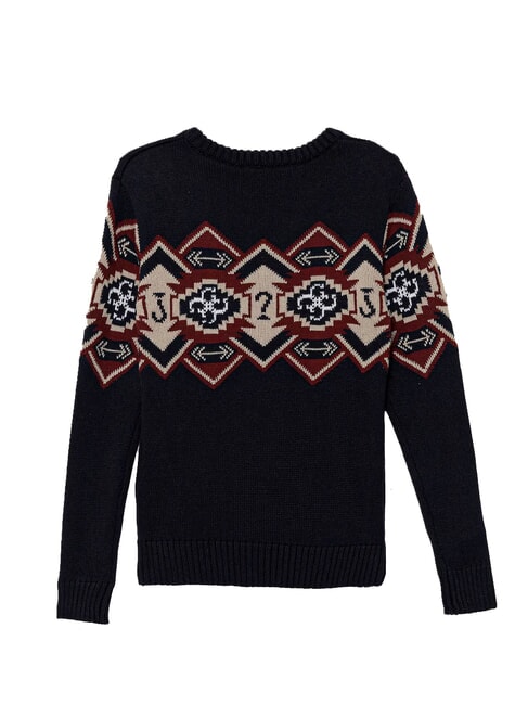 KIDS Pull pour enfant avec motif brod&eacute; smartblue - Pulls pour enfants