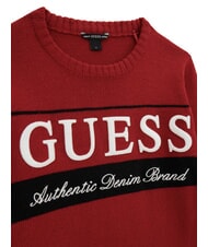 GUESS KIDS Pull &agrave; col rond pour enfants piment rouge - Pulls pour enfants - 3