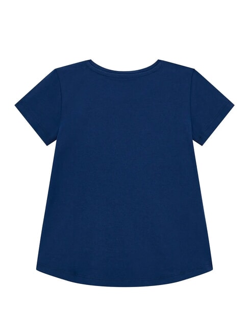 KIDS T-shirt &agrave; manches courtes orn&eacute; de broderies et de sequins bleu secret - Tee-shirt enfant