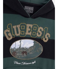 GUESS KIDS Sweat &agrave; capuche ray&eacute; pour enfants combinaison vert/noir - B&eacute;b&eacute; Sweat - 3