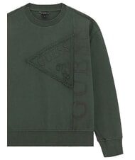 GUESS KIDS Sweat-shirt enfant avec logo brod&eacute; verts de la jungle - B&eacute;b&eacute; Sweat - 3