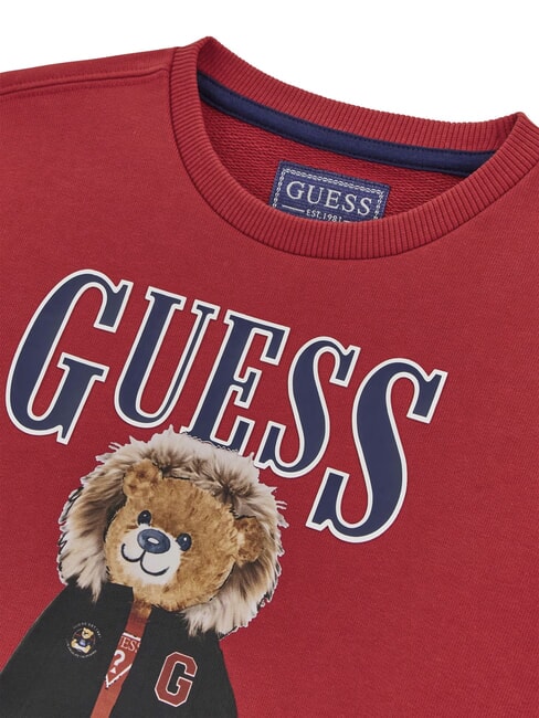 KIDS Sweat-shirt &agrave; col rond pour b&eacute;b&eacute; avec imprim&eacute; ours en peluche piment rouge - B&eacute;b&eacute; Sweat