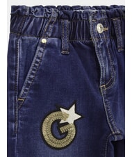 GUESS KIDS MINI ME Jeans pour filles avec des &eacute;cussons en strass lettres brillantes b&eacute;b&eacute; w - Pantalons pour enfants - 3