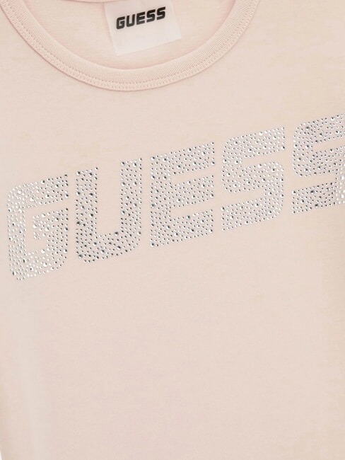 KIDS MINI ME T-shirt &agrave; manches courtes pour filles avec strass sable p&acirc;le - Tee-shirt enfant