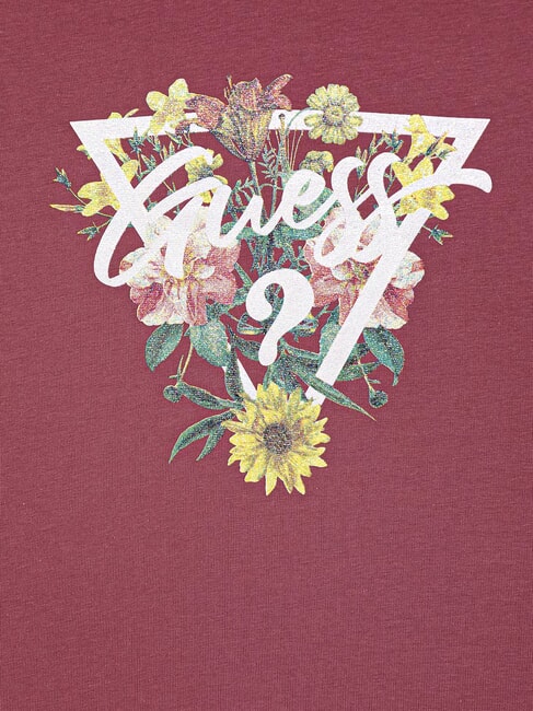 KIDS T-shirt &agrave; imprim&eacute; floral pour filles granit&eacute; &agrave; la framboise - Tee-shirt enfant