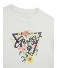 GUESS KIDS T-shirt &agrave; imprim&eacute; floral pour filles blanc pur - Tee-shirt enfant - 3