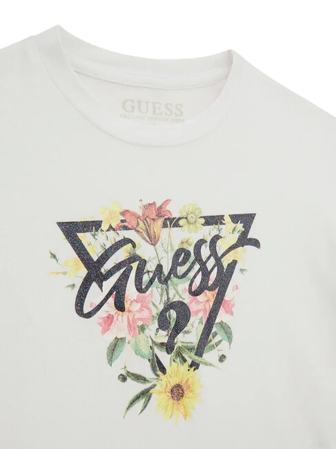 KIDS T-shirt &agrave; imprim&eacute; floral pour filles blanc pur - Tee-shirt enfant