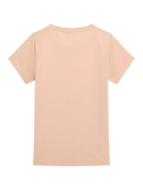 KIDS MINI ME T-shirt &agrave; manches courtes pour fille avec broderie sable p&acirc;le - Tee-shirt enfant