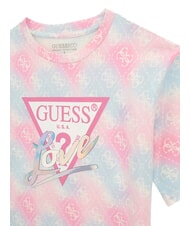 GUESS KIDS T-shirt &agrave; manches courtes pour filles Combinaison multicolore arc-en-ciel - Tee-shirt enfant - 3