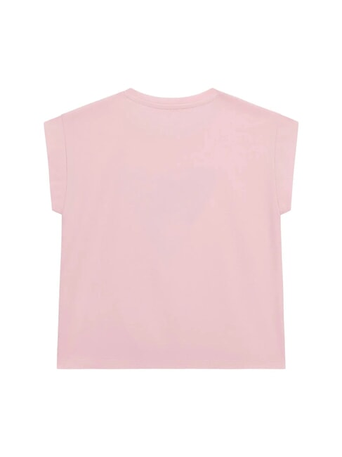 KIDS T-shirt &agrave; manches courtes &agrave; paillettes rose barbe &agrave; papa - Tee-shirt enfant