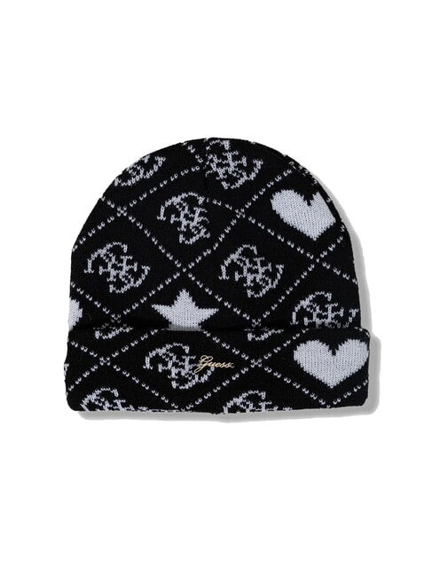 KIDS ensemble chapeau et &eacute;charpe Jacquard noir 4g - Chapeau de b&eacute;b&eacute;