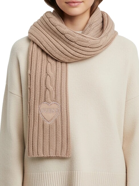 KIDS &Eacute;charpe pour fille avec un c&oelig;ur ombre &agrave; paupi&egrave;res - Enfant Echarpe