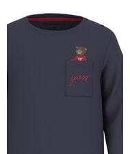 GUESS KIDS T-shirt &agrave; manches longues avec poche smartblue - Tee-shirt enfant - 3