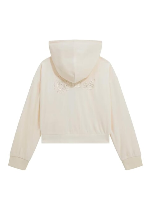 KIDS Sweat &agrave; capuche zipp&eacute; pour filles cremwhi - B&eacute;b&eacute; Sweat