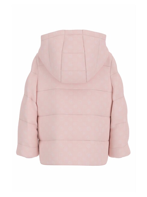 KIDS MINI ME Doudoune matelass&eacute;e &agrave; capuche rose pivoine int&eacute;gral - B&eacute;b&eacute; Vestes