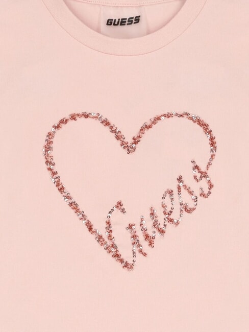 KIDS MINI ME T-shirt en coton &agrave; paillettes chariot rose - Tee-shirt enfant