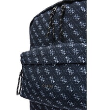 GUESS GIRL Sac &agrave; dos en tissu logot&eacute; 4g bleu aop - Sacs pour Femme - 4