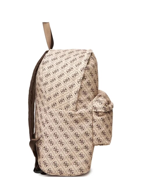 GIRL Sac &agrave; dos en tissu logot&eacute; 4g aop beige blanc - Sacs pour Femme