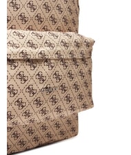 GUESS GIRL Sac &agrave; dos en tissu logot&eacute; 4g aop beige blanc - Sacs pour Femme - 4