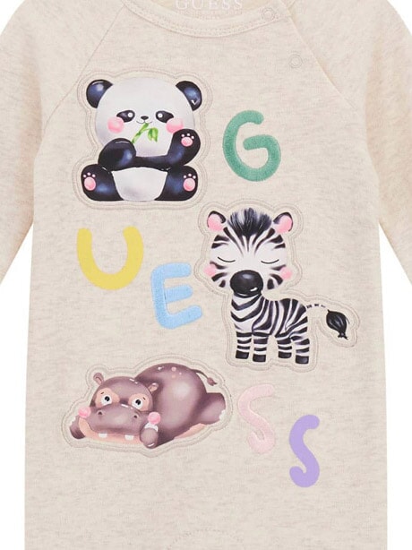 KIDS MINI ME Combinaison en coton &agrave; imprim&eacute; animal lighoah - Barboteuses et tenues pour b&eacute;b&eacute;