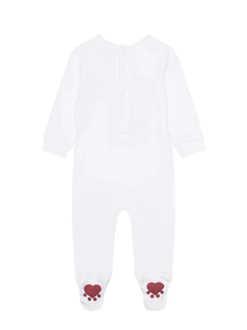 KIDS MINI ME barboteuse en coton pour b&eacute;b&eacute; blanc pur - Barboteuses et tenues pour b&eacute;b&eacute;