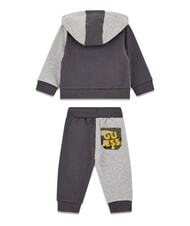 GUESS KIDS MINI ME Ensemble de surv&ecirc;tement avec capuche et pantalon combinaison de nuances de gris - Barboteuses et tenues pour b&eacute;b&eacute; - 2