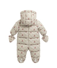 GUESS KIDS MINI ME Combinaison de ski avec capuche 4g beige rustique aop - Barboteuses et tenues pour b&eacute;b&eacute; - 2