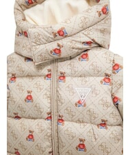 GUESS KIDS MINI ME Combinaison de ski avec capuche 4g beige rustique aop - Barboteuses et tenues pour b&eacute;b&eacute; - 3