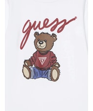 GUESS KIDS MINI ME barboteuse en coton pour b&eacute;b&eacute; blanc pur - Barboteuses et tenues pour b&eacute;b&eacute; - 3