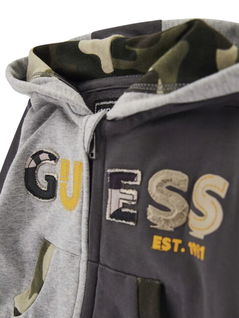 KIDS MINI ME Ensemble de surv&ecirc;tement avec capuche et pantalon combinaison de nuances de gris - Barboteuses et tenues pour b&eacute;b&eacute;