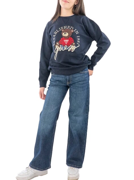 KIDS ACTIVE Sweat-shirt &agrave; col rond pour filles smartblue - B&eacute;b&eacute; Sweat