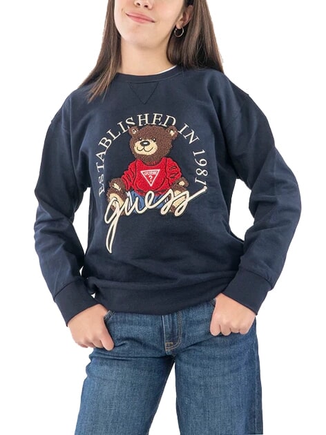 KIDS ACTIVE Sweat-shirt &agrave; col rond pour filles smartblue - B&eacute;b&eacute; Sweat