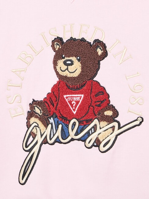 KIDS ACTIVE Sweat-shirt &agrave; col rond pour filles rose barbe &agrave; papa - B&eacute;b&eacute; Sweat