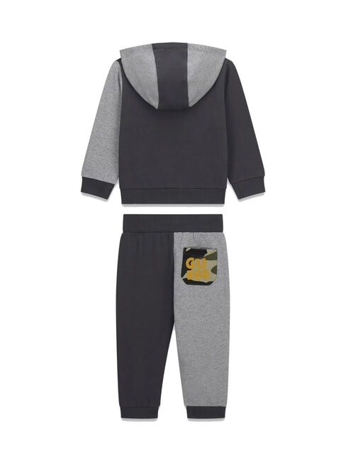 KIDS MINI ME Ensemble de surv&ecirc;tement b&eacute;b&eacute; avec sweat-shirt et pantalon combinaison de nuances de gris - Surv&ecirc;tements pour enfants