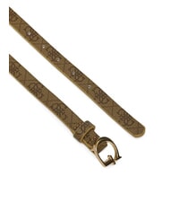 GUESS KIDS MINI ME Ceinture pour filles avec logo imprim&eacute; 4g aop beige blanc - Ceintures pour enfants - 3