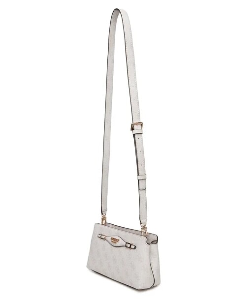 KATYA Mini sac bandouli&egrave;re logo blanc - Sacs pour Femme