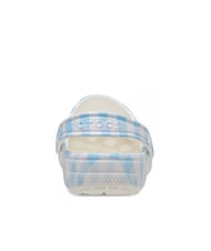 CROCS CLASSIC GINGHAM pantoufles sabot imprim&eacute;es pour femmes blanc/bleu - Chaussures Femme - 4