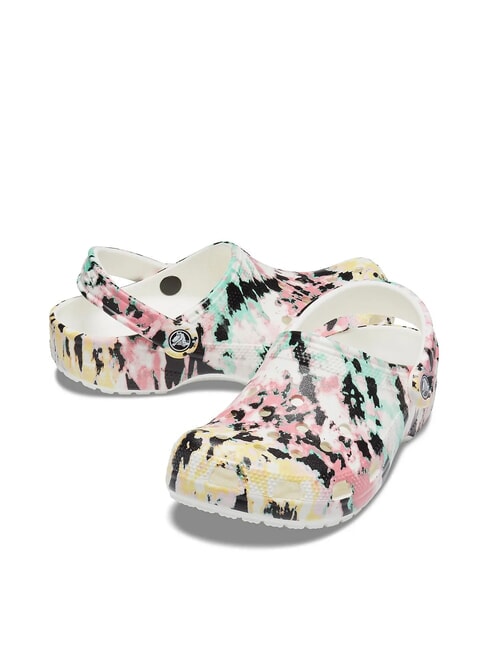 CLASSIC TIEDYE Sabots pour femmes &agrave; imprim&eacute; multicolore/blanc - Chaussures Femme