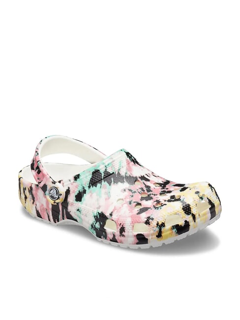 CLASSIC TIEDYE Sabots pour femmes &agrave; imprim&eacute; multicolore/blanc - Chaussures Femme
