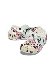 CROCS CLASSIC TIEDYE Sabots pour femmes &agrave; imprim&eacute; multicolore/blanc - Chaussures Femme - 5