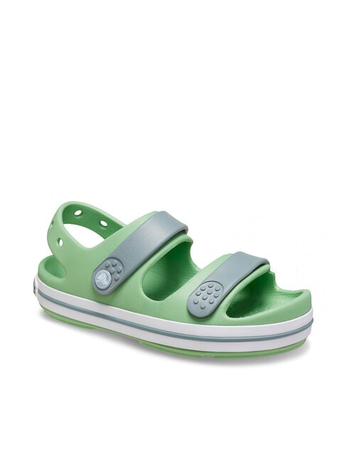 CROCBAND CRUISER KIDS Pantoufles-sandales pour enfants vert clair/vert poussi&eacute;reux - Chaussures de b&eacute;b&eacute;