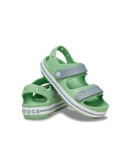 CROCS CROCBAND CRUISER KIDS Pantoufles-sandales pour enfants vert clair/vert poussi&eacute;reux - Chaussures de b&eacute;b&eacute; - 6