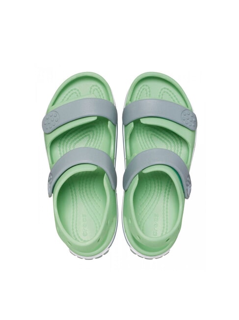 CROCBAND CRUISER KIDS Pantoufles-sandales pour enfants vert clair/vert poussi&eacute;reux - Chaussures de b&eacute;b&eacute;